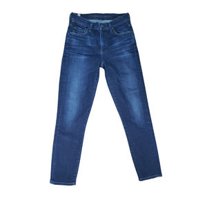 Citizens Of Humanity Rocket Crop Skinny Jean Size 26 High Rise Stretch Dark Blue